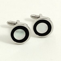 Round Onyx Cufflinks